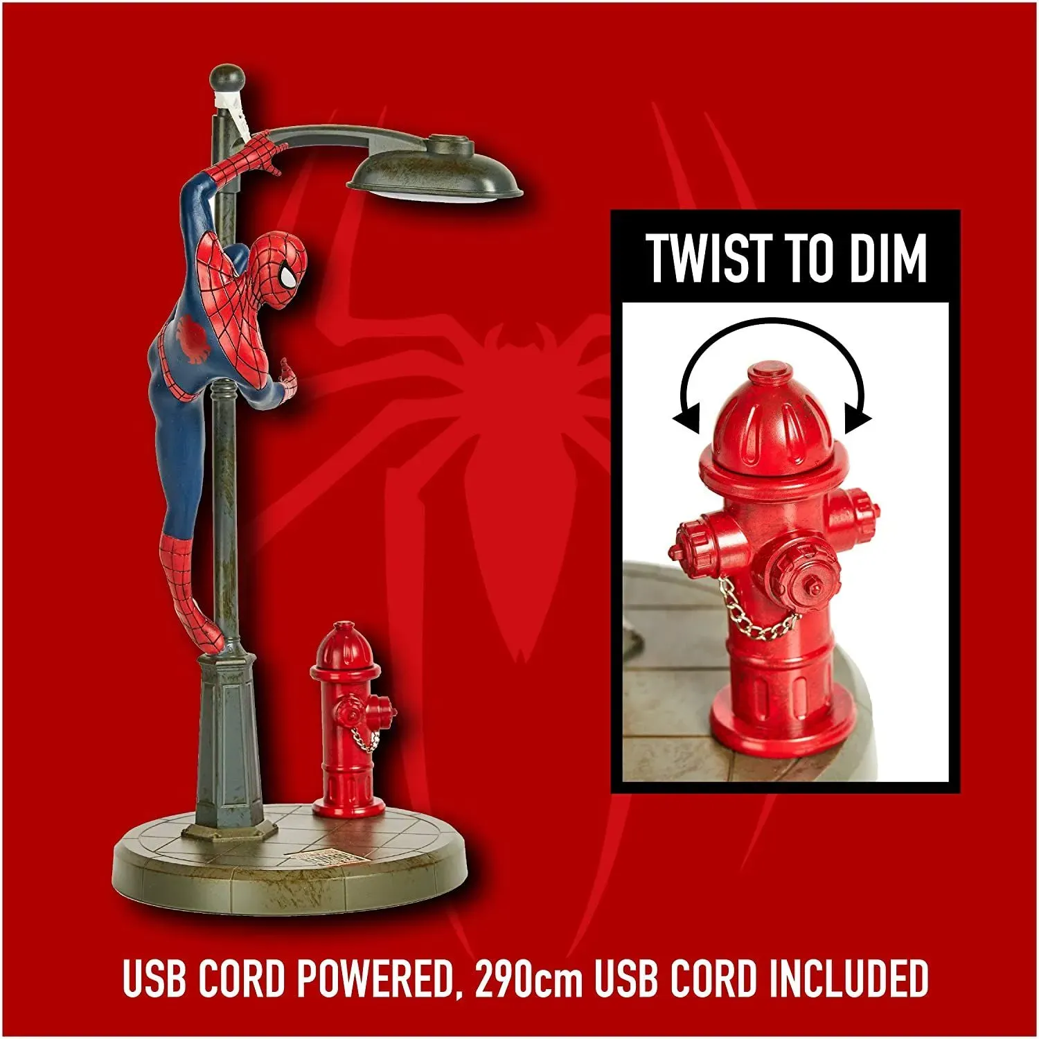 paladone marvel spider-man desk lamp - slika 9