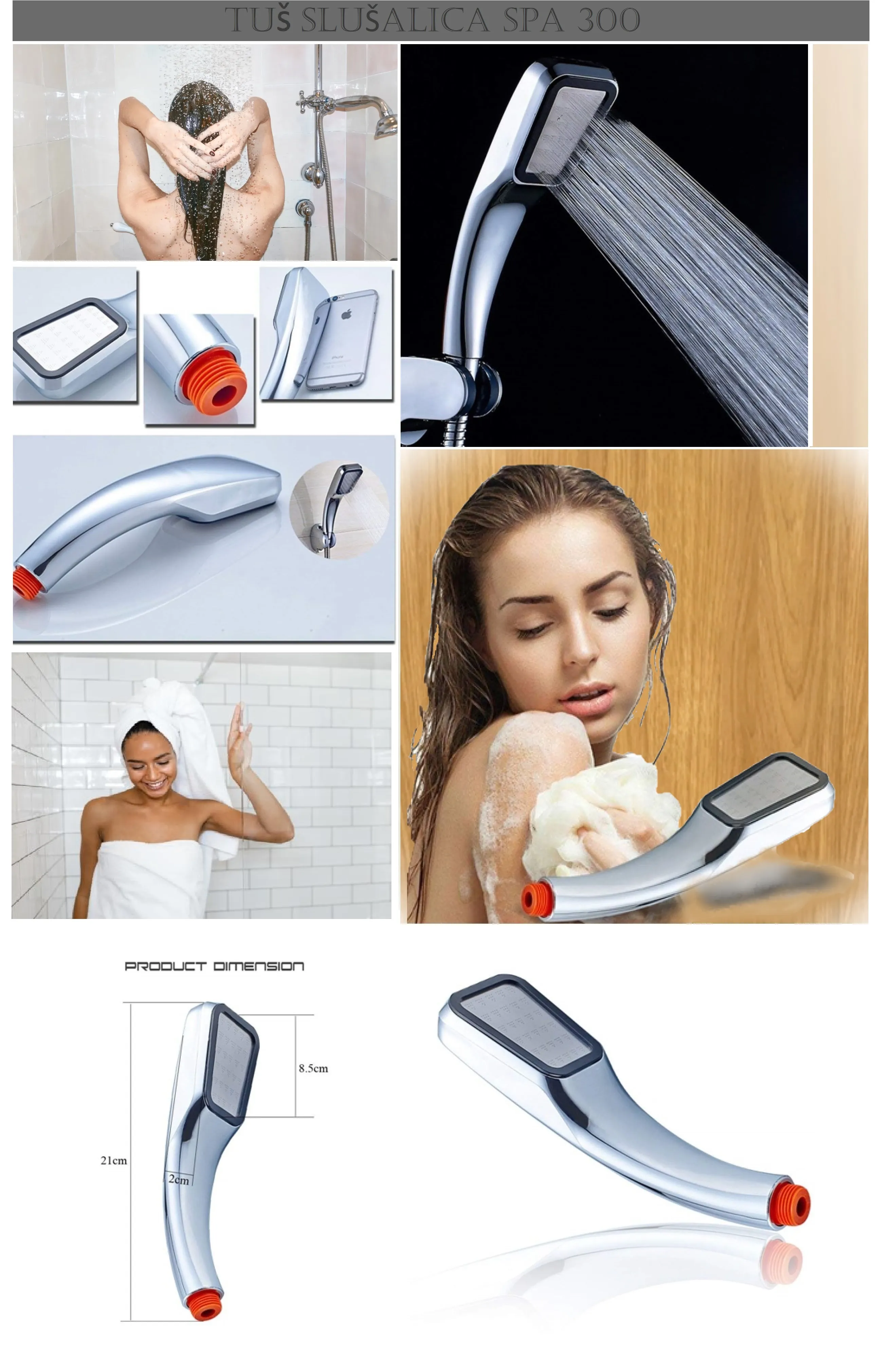 Tuš slušalica Spa 300 - Zagreb
