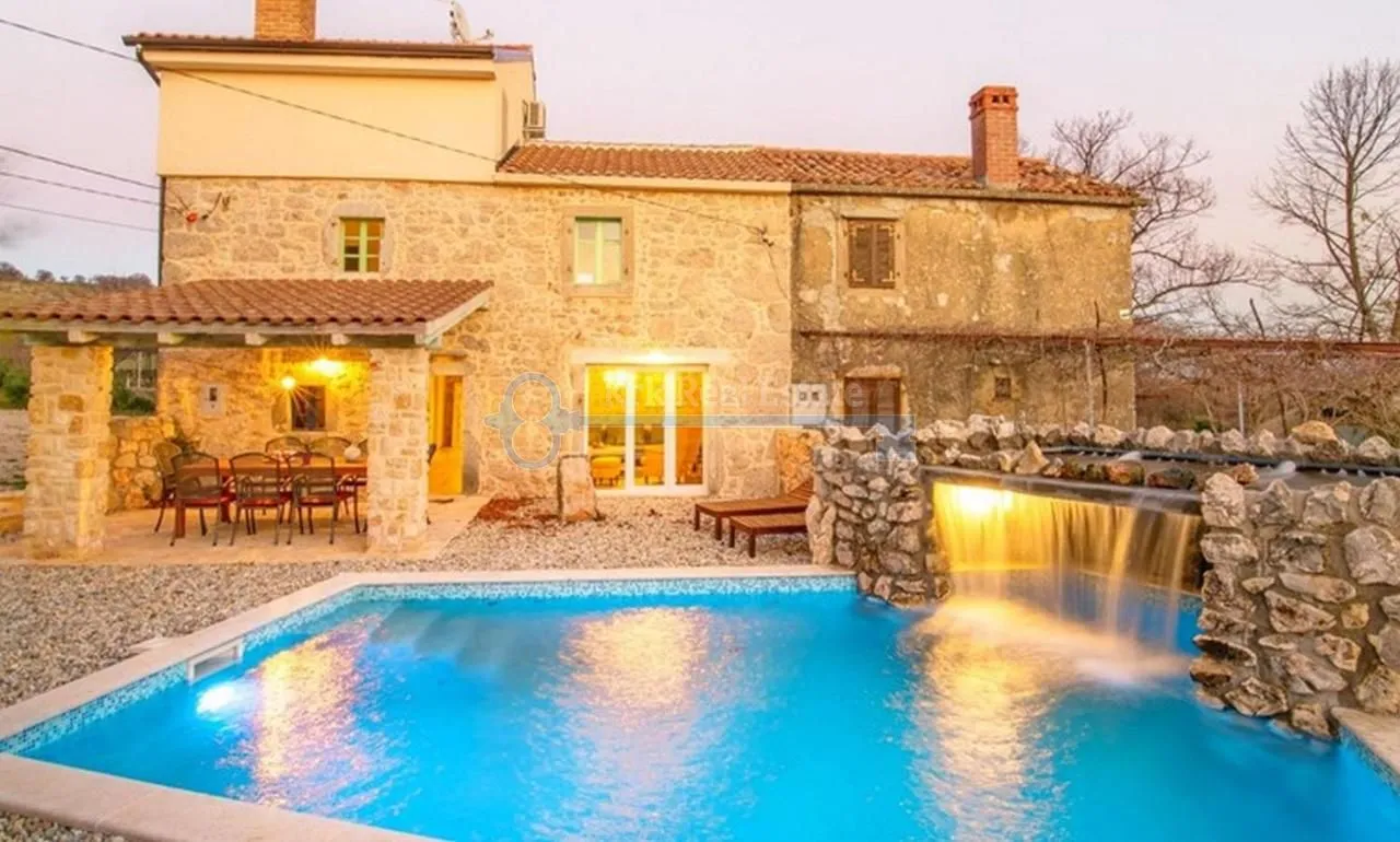 Otok Krk - Garica - Renovirana Kamena Kuća Sa Bazenom - Garica, Vrbnik