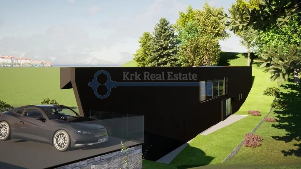 vrbnik-građevinsko zemljište s projektom za luksuznu villu - slika 10