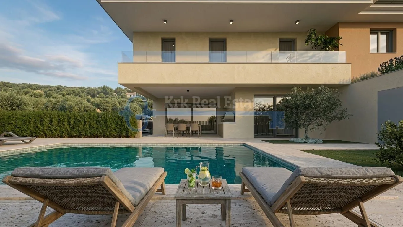 Malinska - Villa Sa Bazenom - Malinska, Malinska-Dubašnica