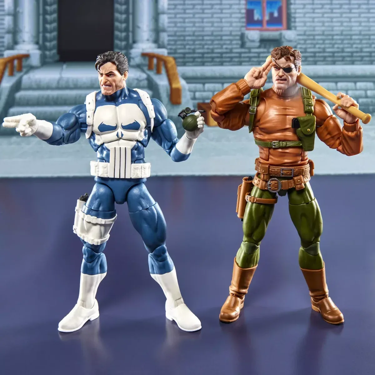 marvel legends series: punisher and nick fury figure, 15cm - slika 7