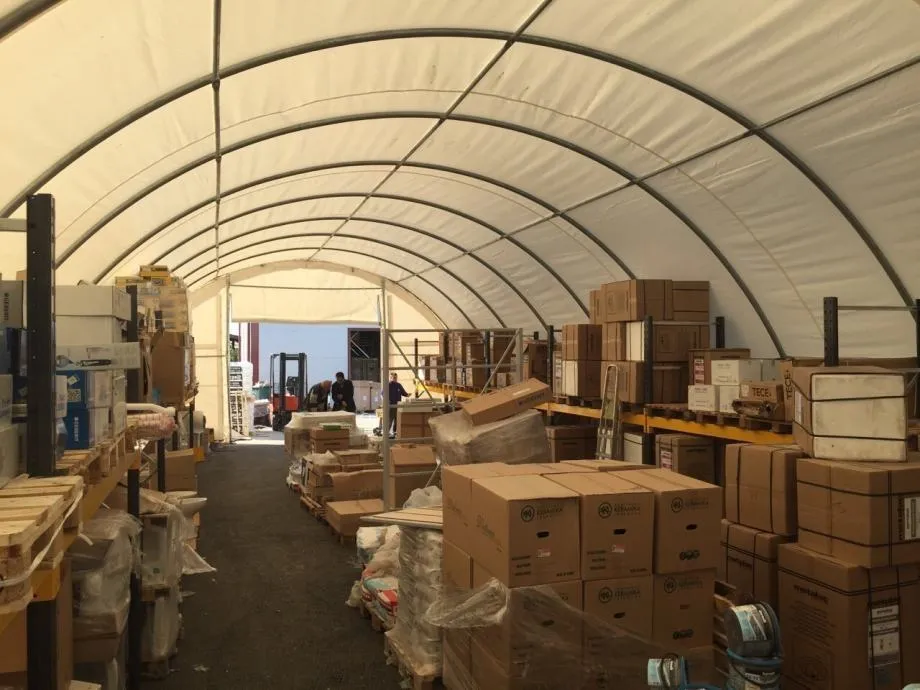 montažna hala / montažni šator 9.15x12m 4,5m (v) 110m2 dostupno odmah - slika 6