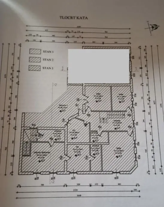 kuća: osijek, centar, 300m2 + stan 56m2, 1.kat + 2 garaže (prodaja) - slika 22