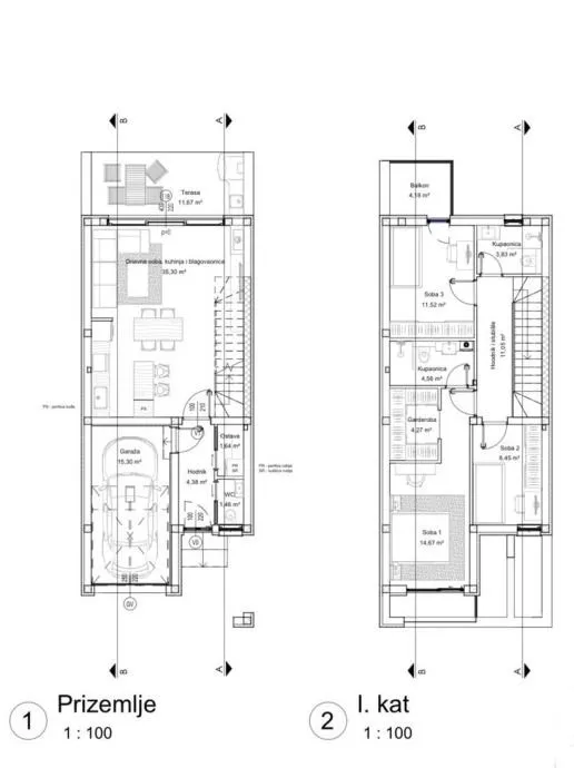 kuća: višnjevac, katnica s vrtom i garažom, 120.00 m2, novogradnja - slika 12