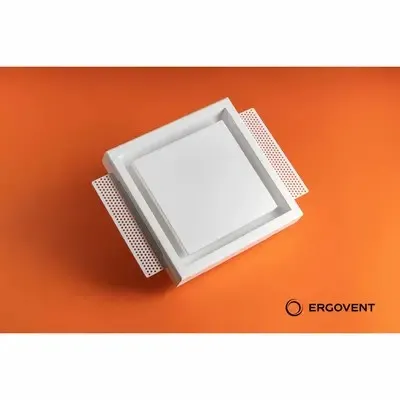 ergovent kvadro-125 difuzor zraka - cijevni priključak 125mm - slika 2