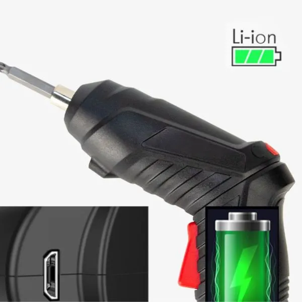 bežična električna bušilica (3.6v) - set od 47 dijelova - slika 8