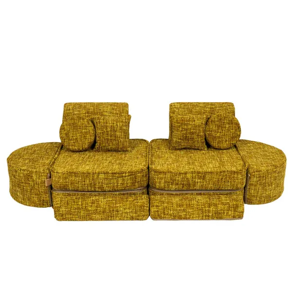 srednja modularna sofa za djecu - tangle honey mustard plus - slika 6