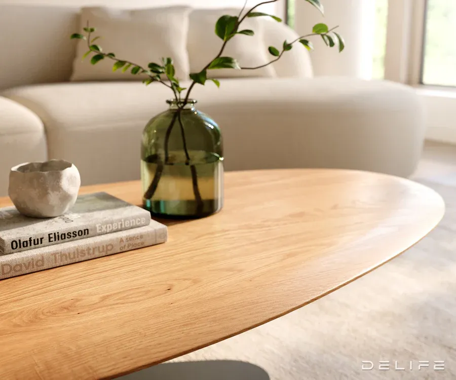 klub stolić edge 140x75cm, materijal: hrast - slika 4