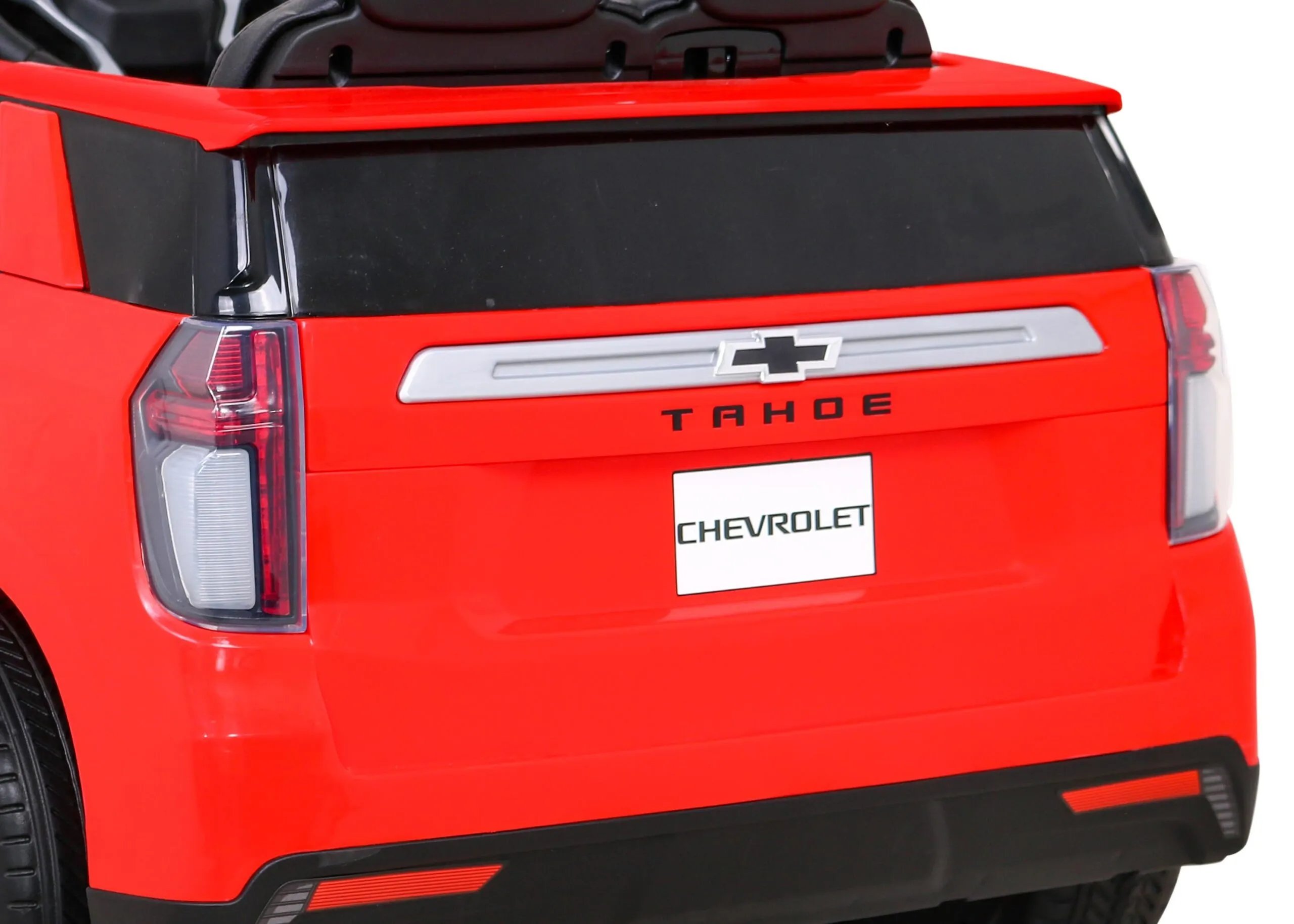 licencirani auto na akumulator chevrolet tahoe - crveni - slika 3