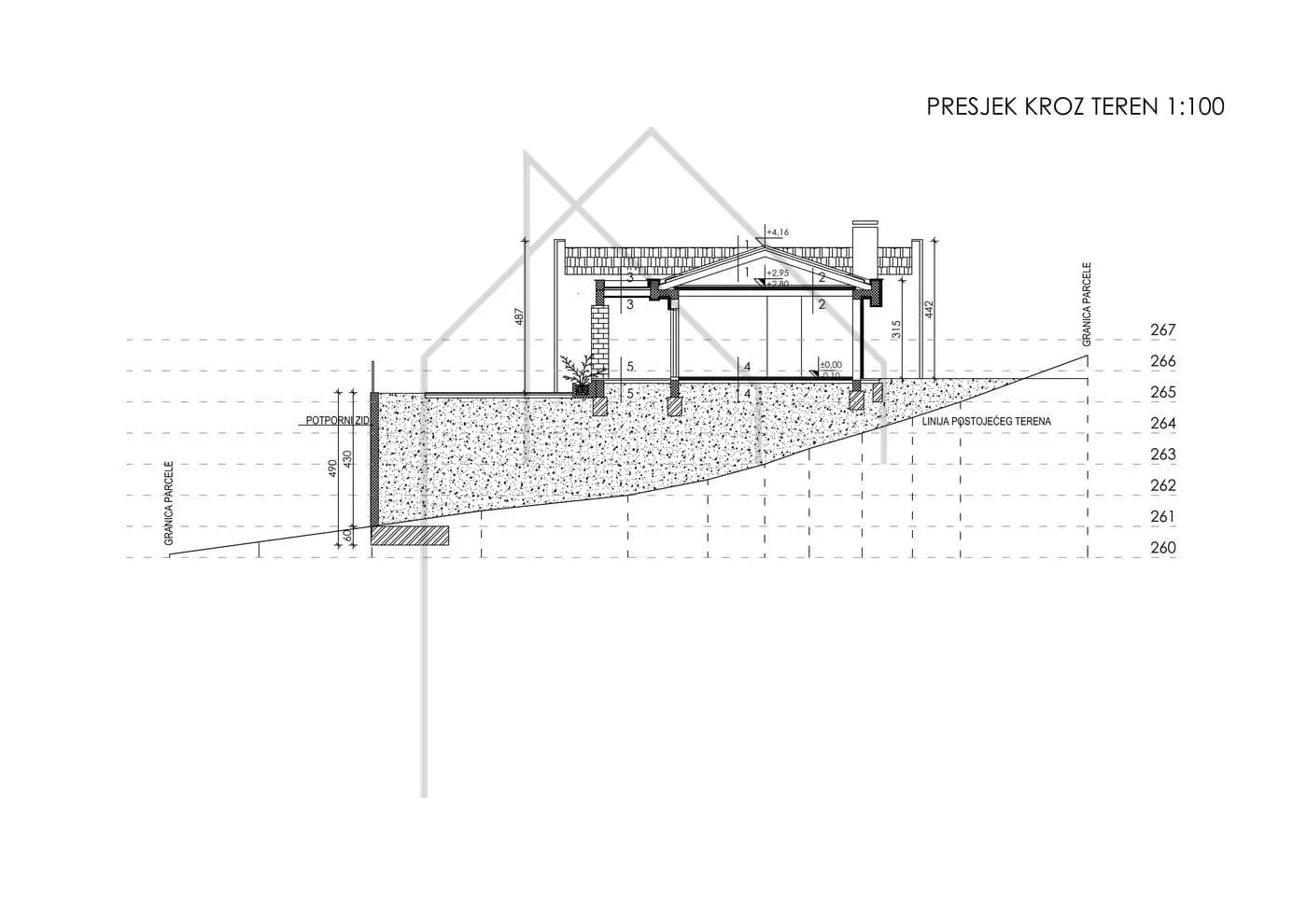 započeta gradnja, prizemnica s bazenom i podrumom – labin, istra - slika 16