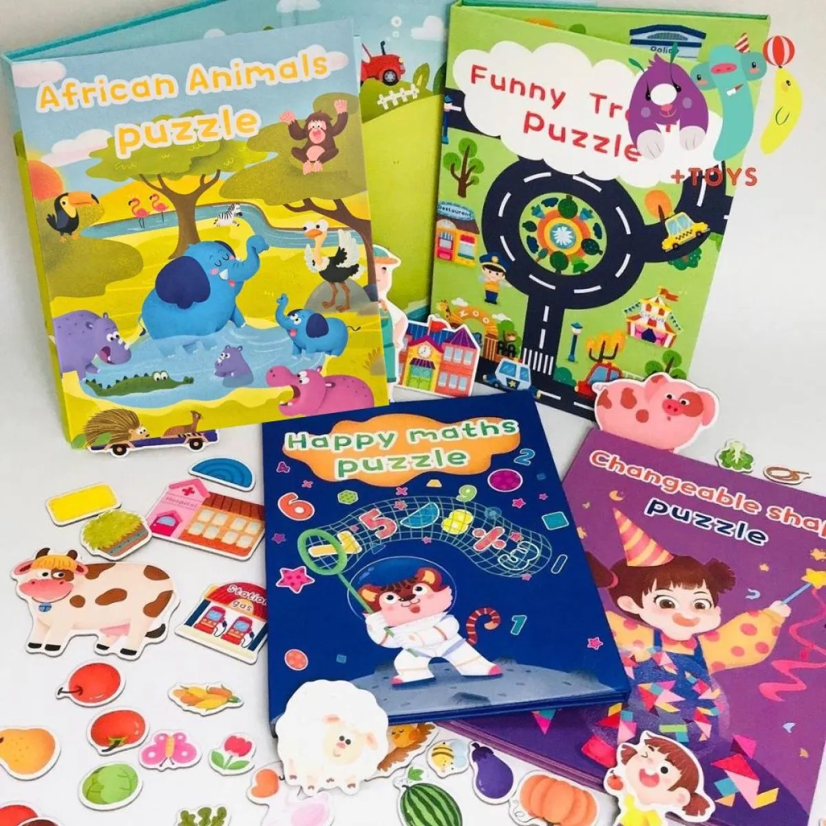 edukativne puzzle za djecu – matematika, promet, oblici i životinje - slika 2
