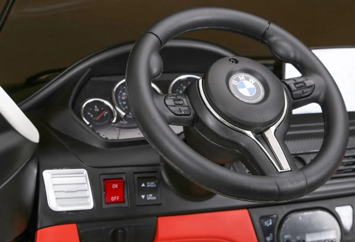 licencirani auto na akumulator bmw x6m xxl - dvosjed - bijeli - slika 7