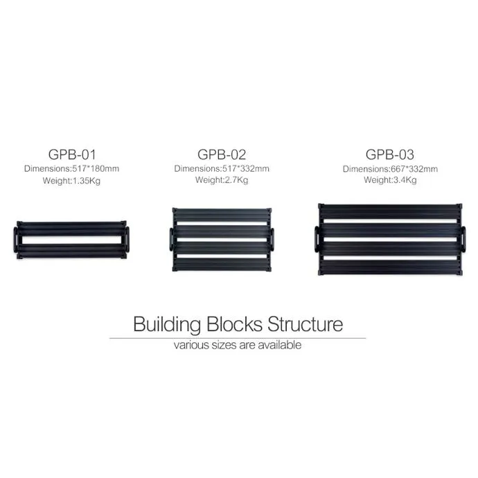 guitto gpb-02 medium pedalboard with bag - slika 3