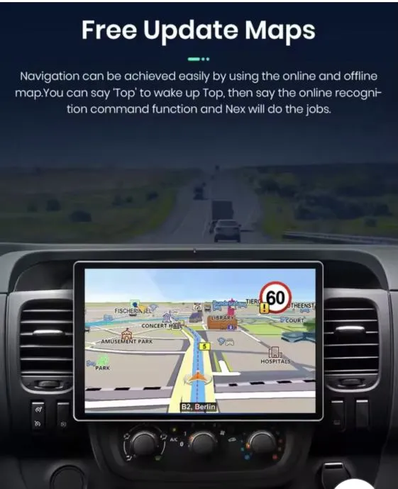 renault trafic 2015-2029 original multimedija 2din navigacija kamera - slika 5