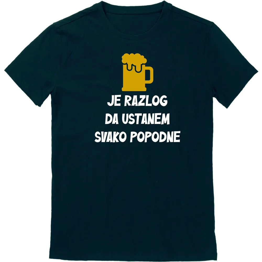 majice s natpisom – muške - slika 15