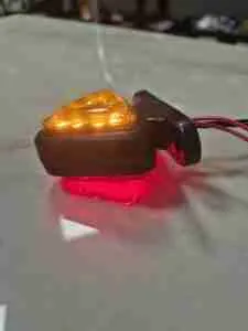 18led led mini led mjerača trube tip 12 – 24v žuto-crvene - slika 3