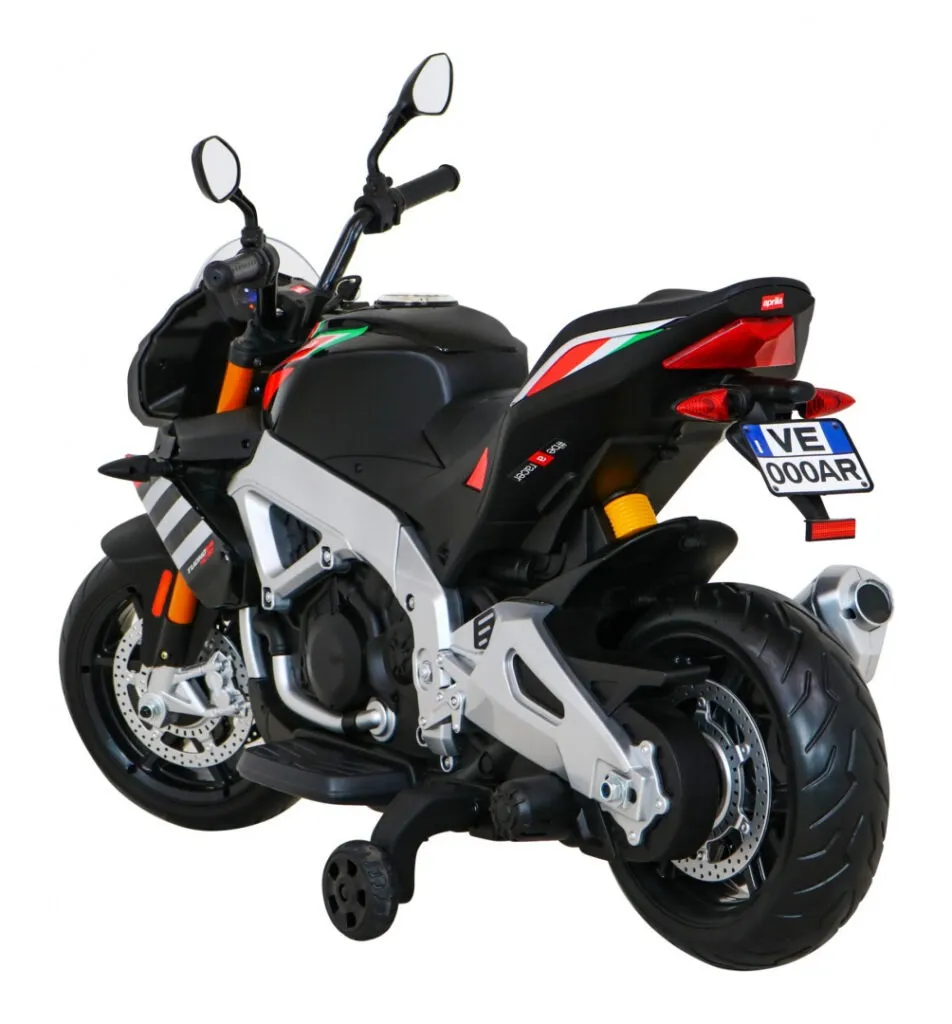 licencirani motor na akumulator aprilia tuono v4 - crni - slika 2