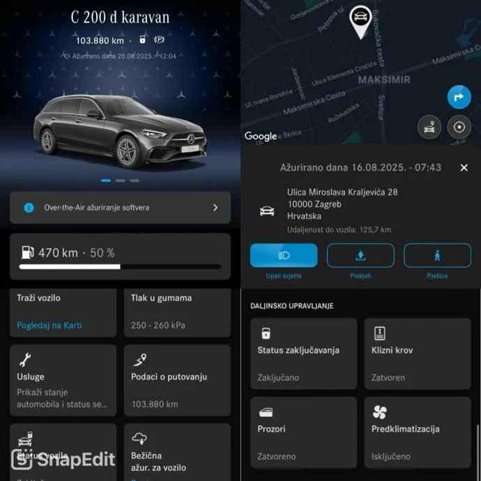 mercedes-benz c200d t amg line *pano, vrhunsko stanje, 2 seta kotača* - slika 14
