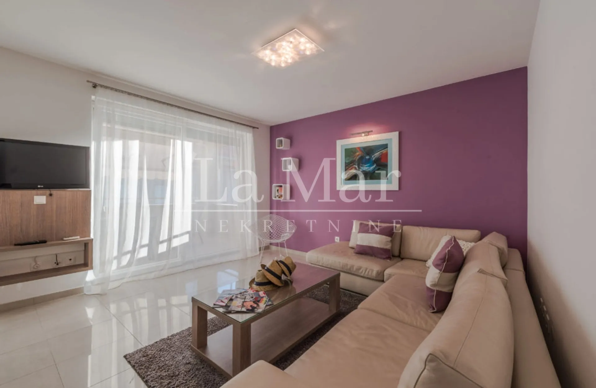 novalja- apartman prvi red do mora- e5 - 81 m2- ii. kat - slika 12