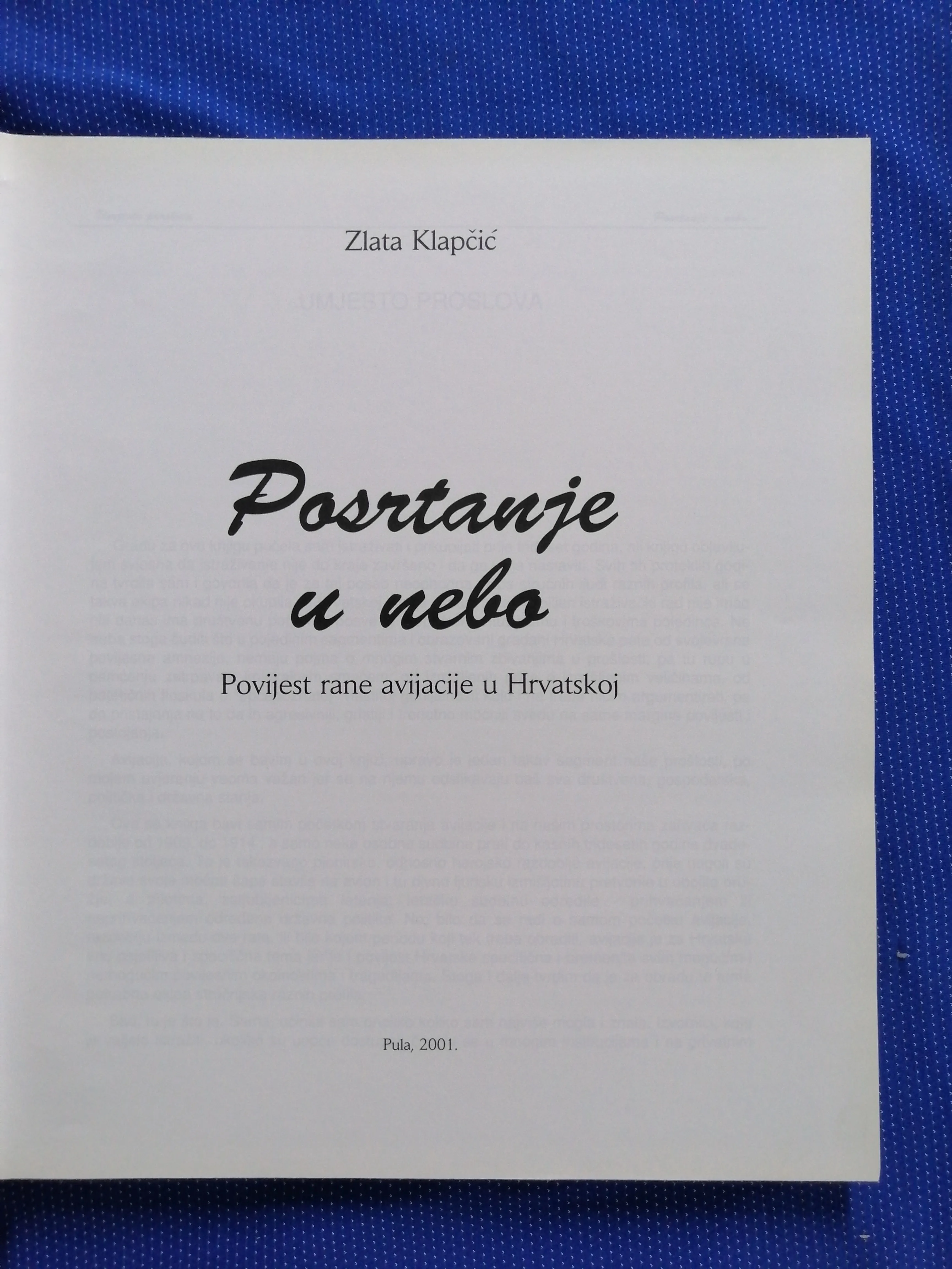zlata klapčić – posrtanje u nebo : povijest rane avijacije - slika 2