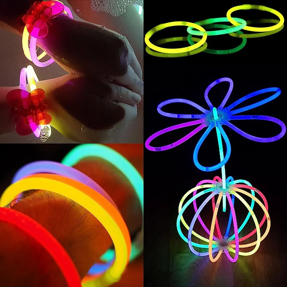 Neon svjetleće narukvice/štapići - set 50 komada - Zagreb