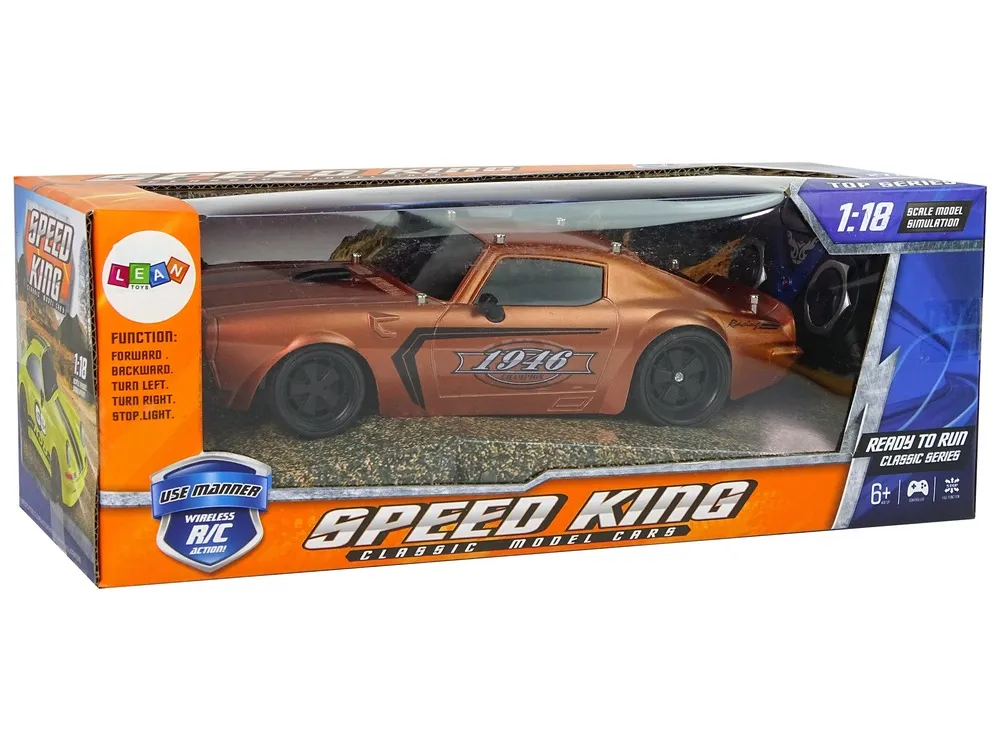 auto na daljinsko upravljanje 1:18 brown champion - smeđi - slika 5