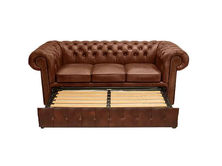 chesterfield trosjed ležaj class leather | 3-sjedišta - slika 2