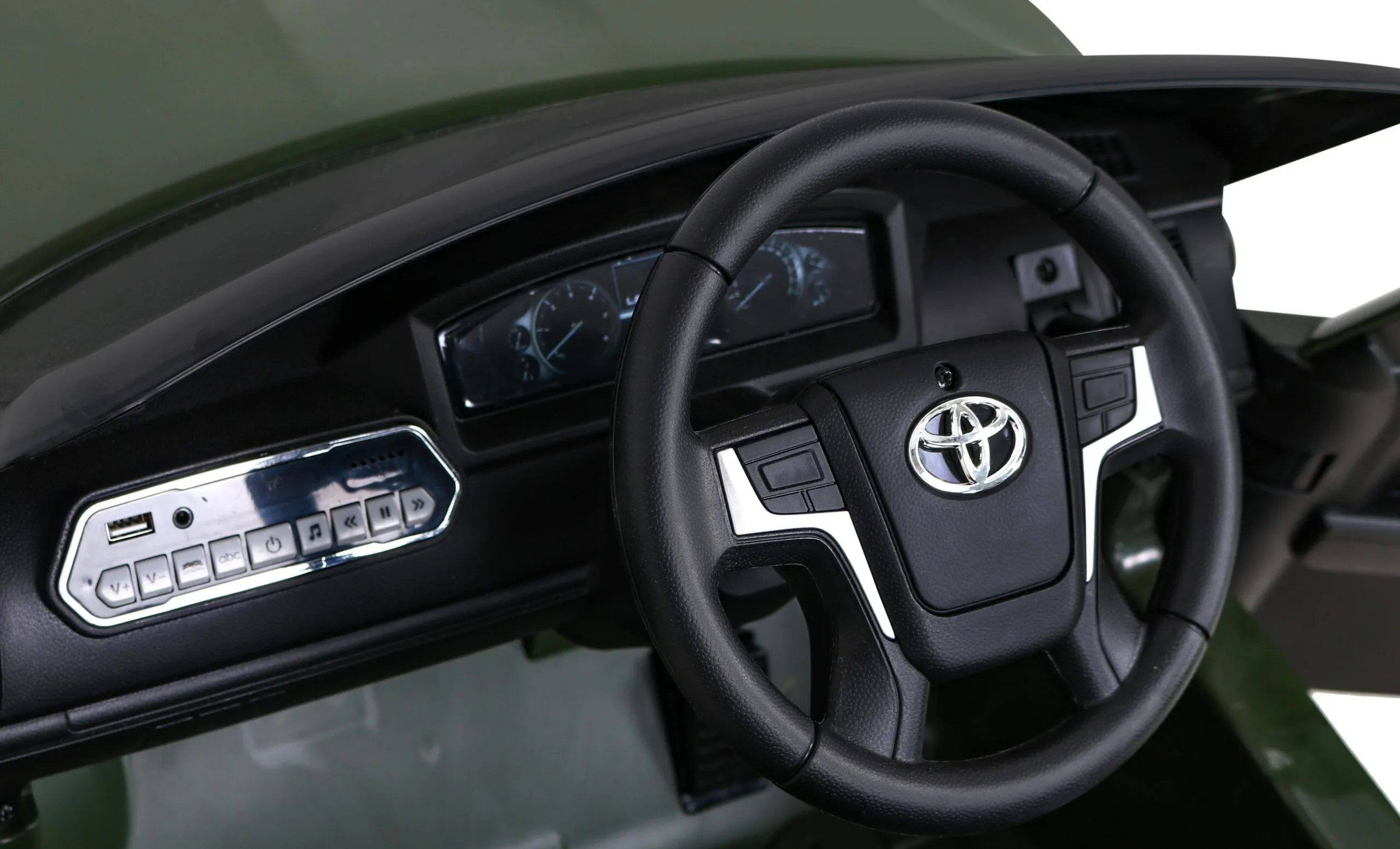 licencirani auto na akumulator toyota land cruiser - zeleni - slika 5