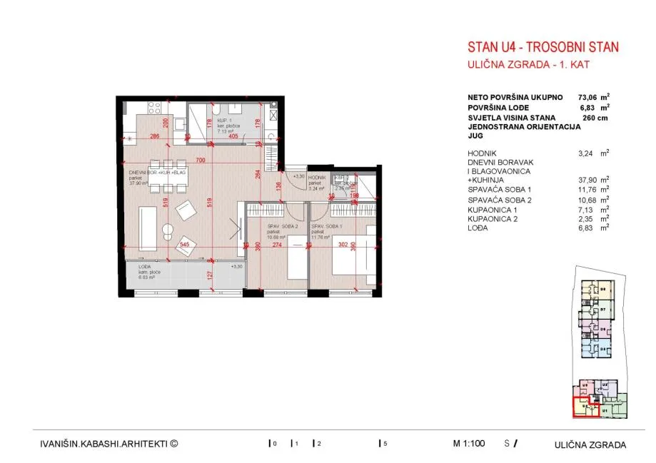 stan: zagreb (lašćina), kvatrić trosobni 78.00 m2, novogradnja - slika 10