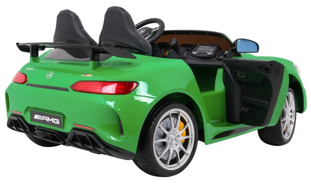 licencirani auto na akumultor mercedes benz gt r 4 x 4 - zeleni - slika 7