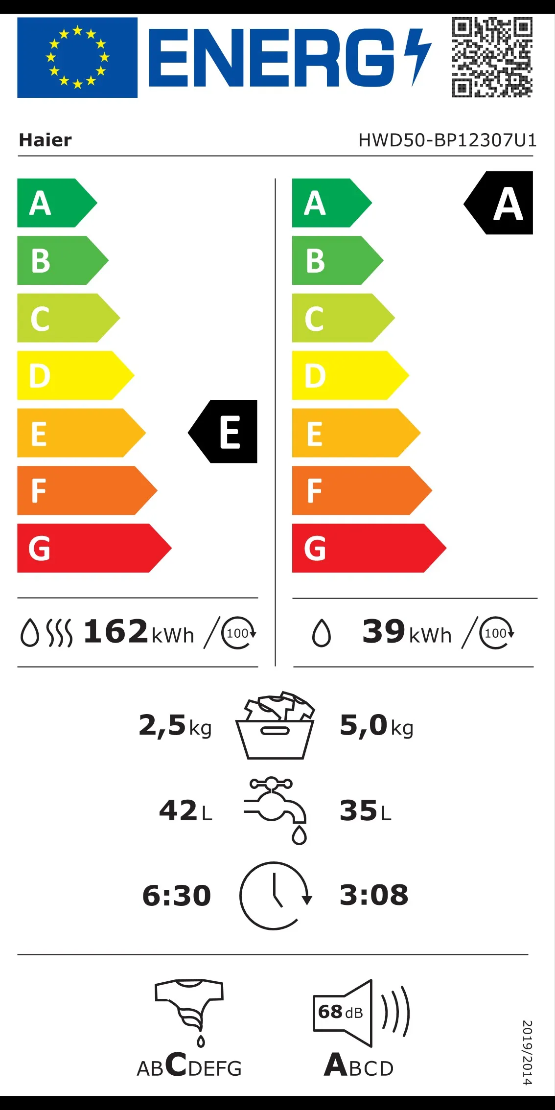haier perilica-sušilica rublja mini perilica rublja hwd50-bp12307u1 - slika 9