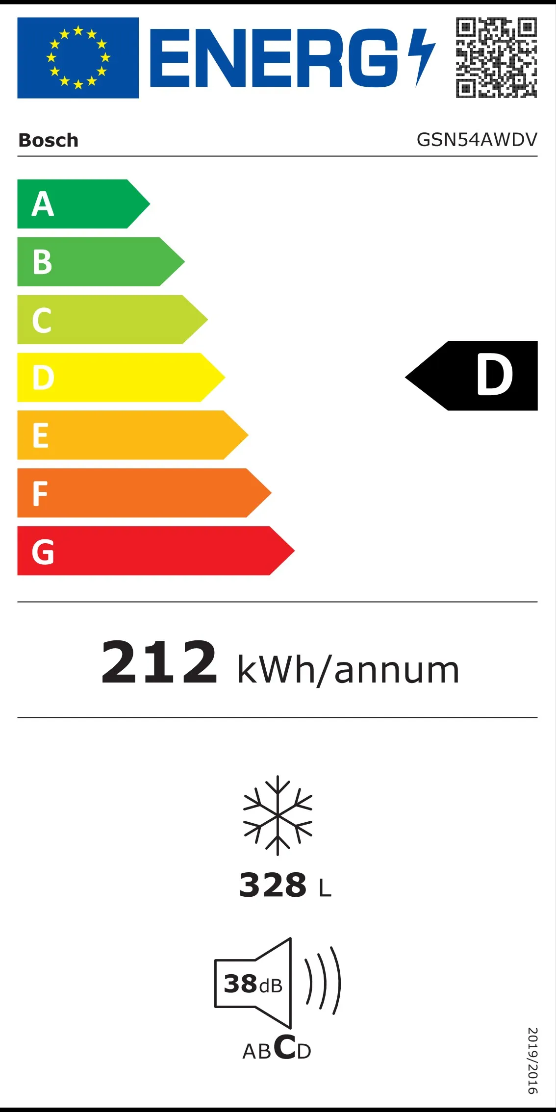 bosch zamrzivač gsn54awdv bigbox, nofrost, variozone - slika 3