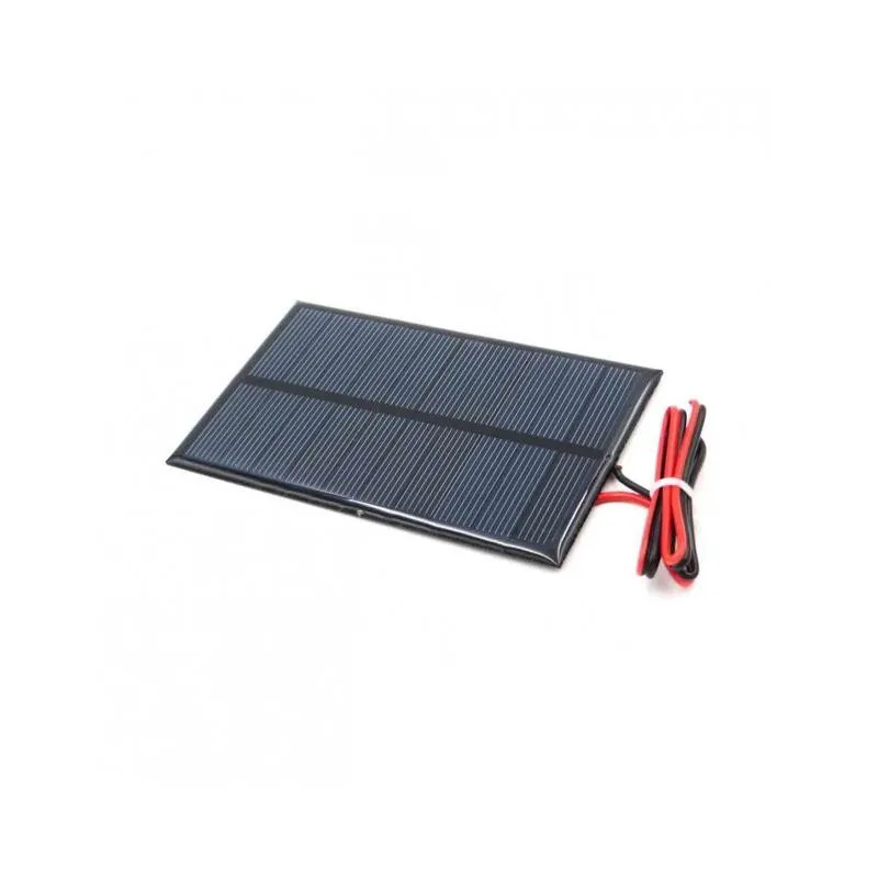 mini solarni panel 5v 250ma - sa žicama - slika 1