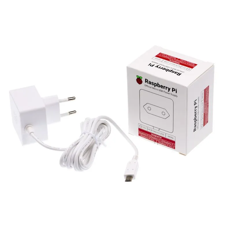 Službeno Raspberry Pi napajanje micro USB - bijelo - Zagreb