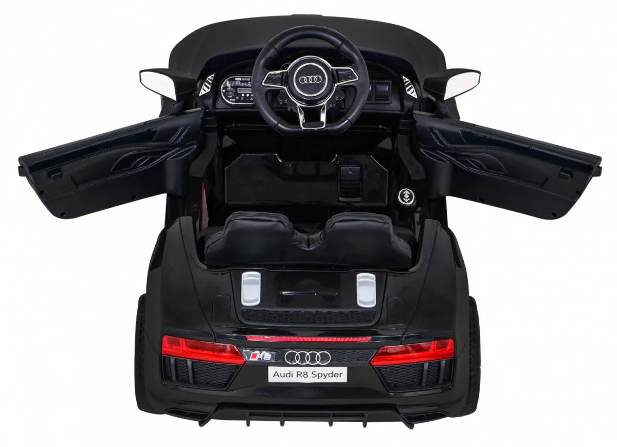 licencirani auto na akumulator audi r8 - crni - slika 5