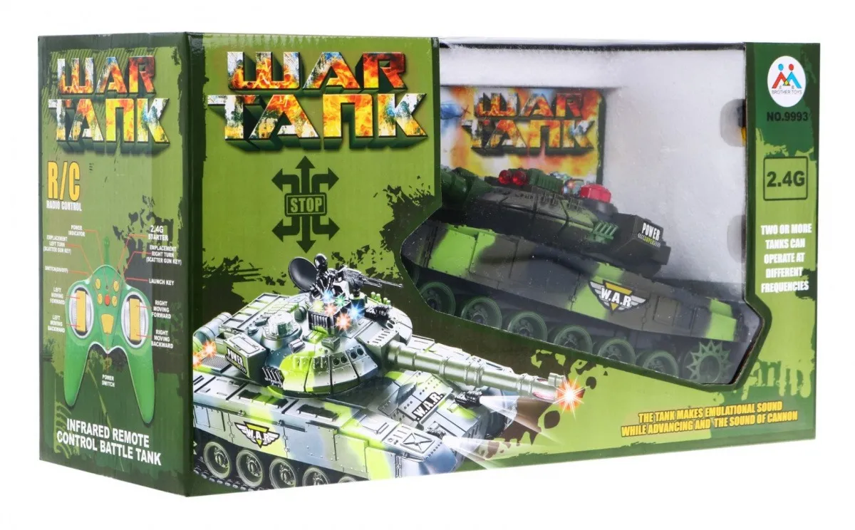 r/c tank camouflage green 2.4 ghz - slika 6