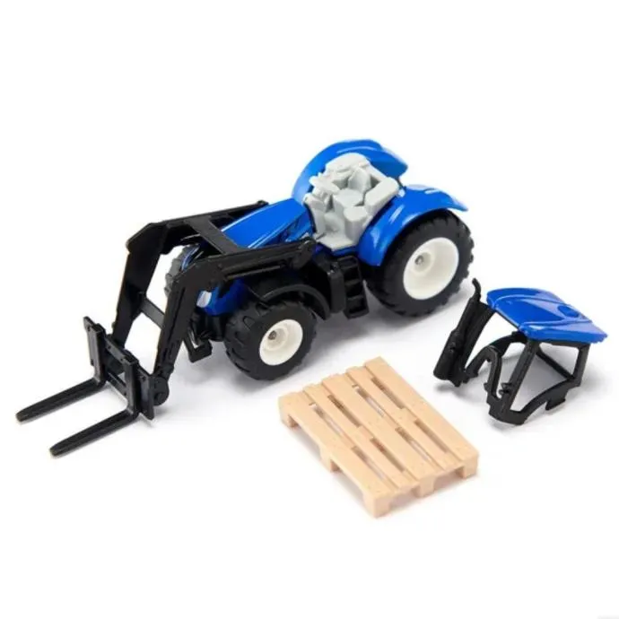 siku traktor new holland s vilicom za palete i paletom - slika 5