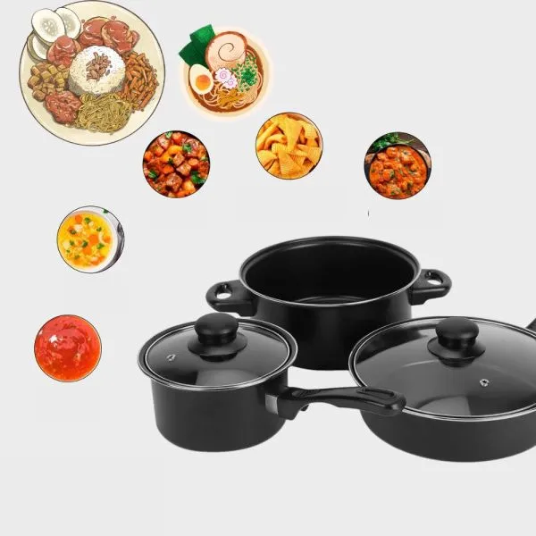 pot and pan - trodijelni set posuđa - slika 5