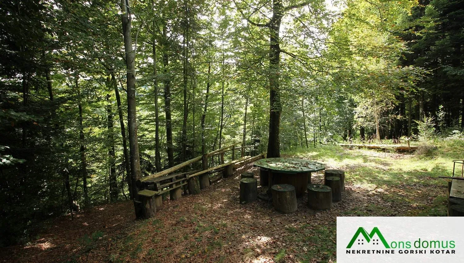 skrivena u šumi iznad lokvarskog jezera - slika 13