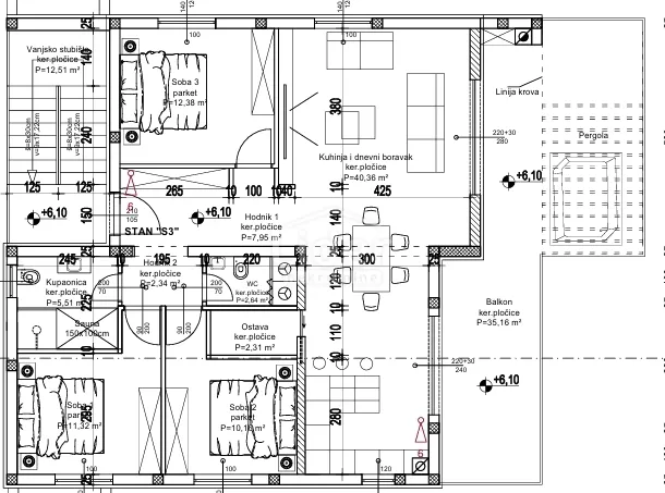opatija-ika- penthouse s predivnim pogledom - slika 7