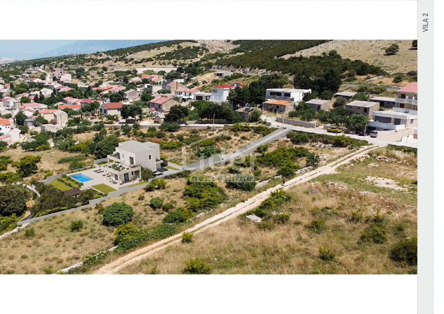 pag, kolan, luksuzna vila s bazenom i pogledom na more - slika 7
