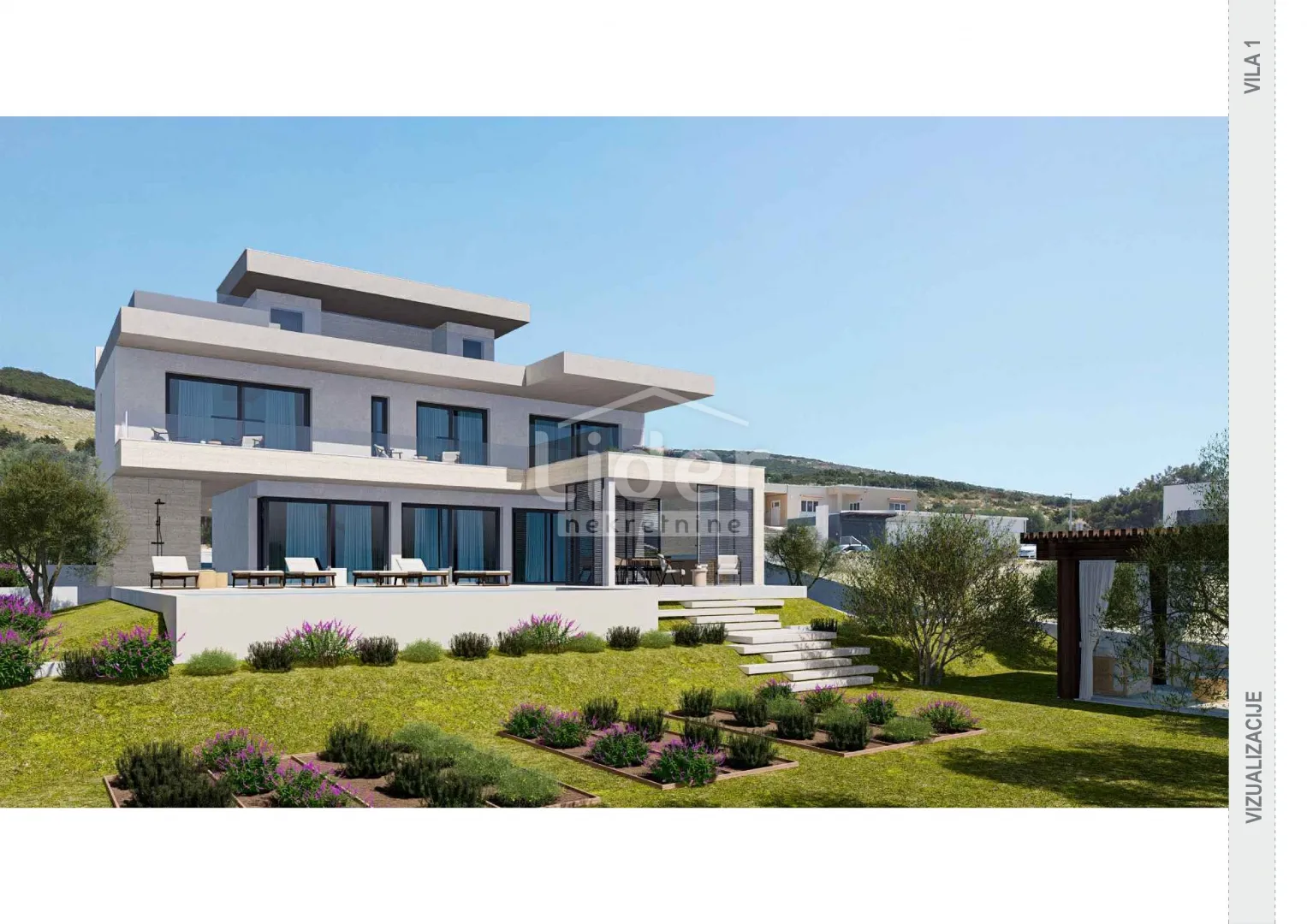 Pag, Kolan, Luksuzna Vila S Bazenom I Pogledom Na More