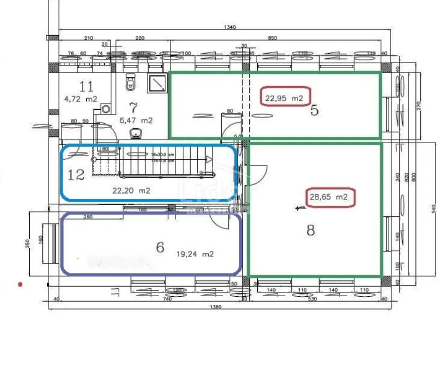 MATULJI Poslovni prostor za uredsku djelatnost, 52 m2