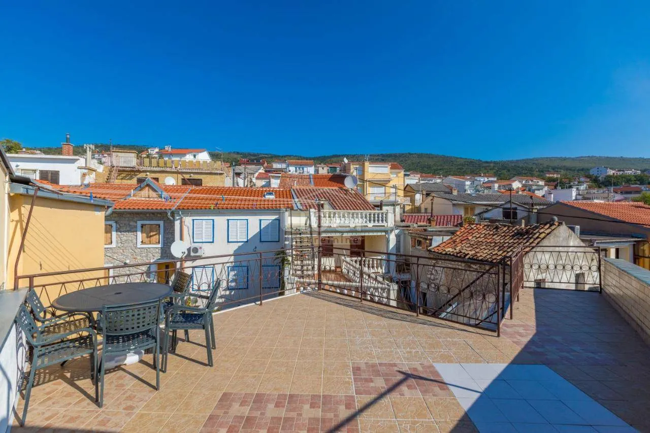 Selce, kuća u centru, terasa, pogled - Selce, Crikvenica
