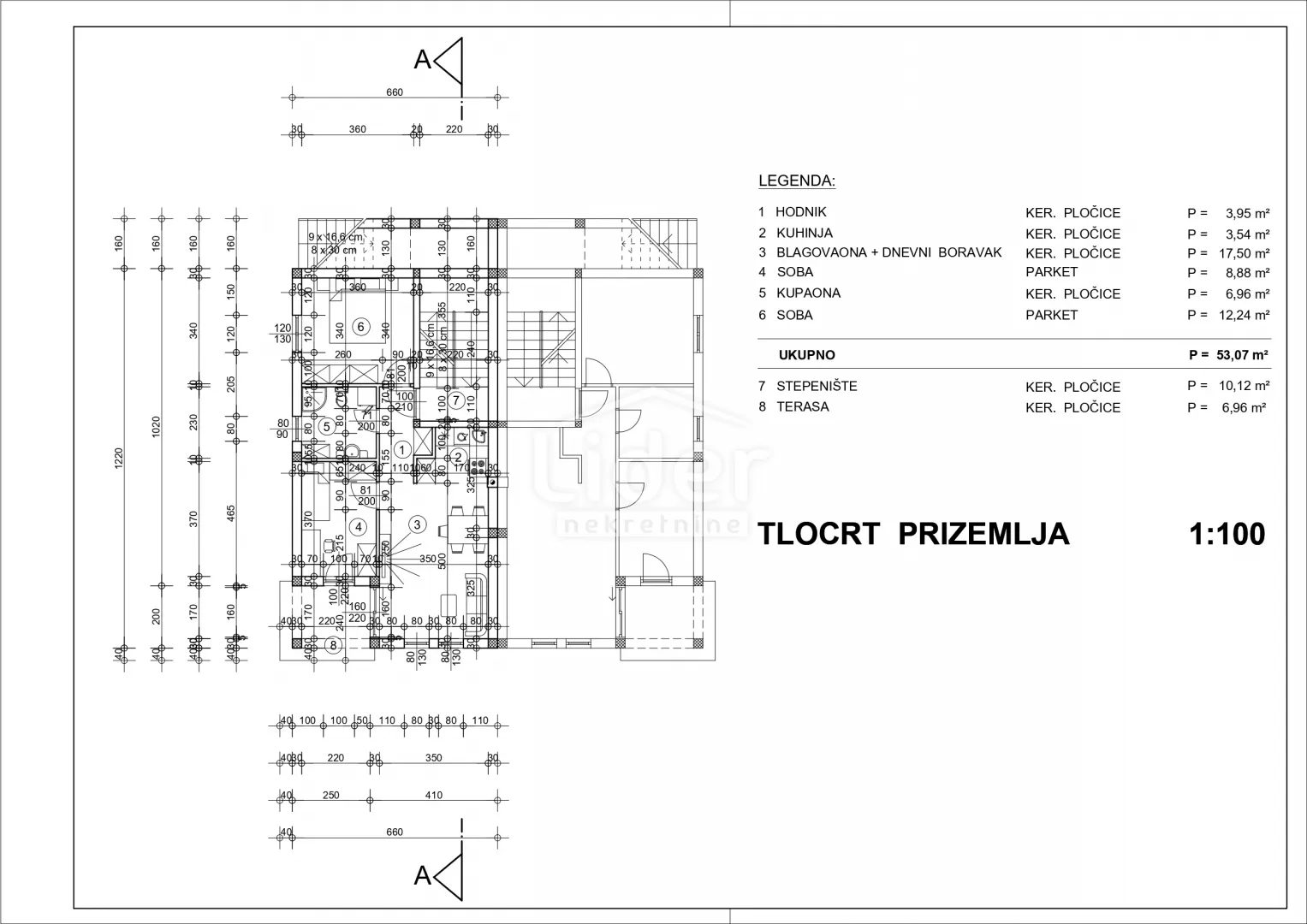 jurdani-obadi, građevinski teren od 314m2, za 3 stambene jedinice, prijavljena gradnja - slika 7