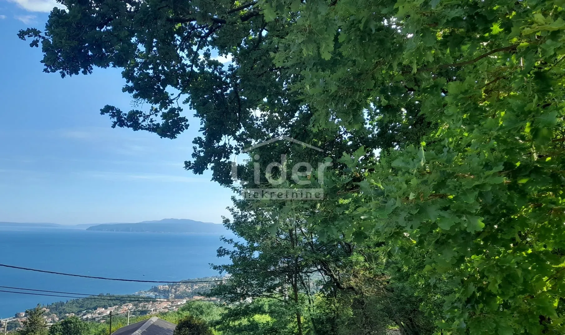 veprinac ,opatija-građevinsko zemljište s pogledom na more 1077m2 - slika 2