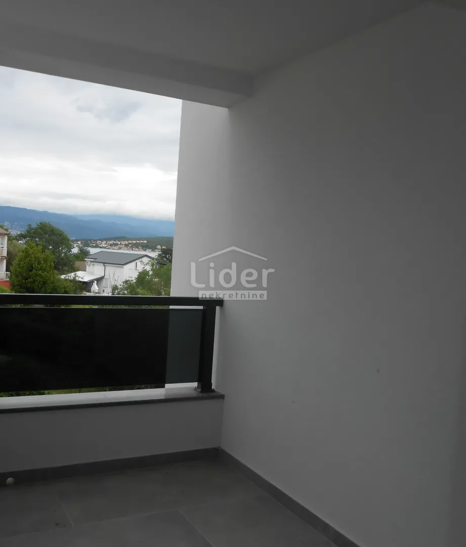 čižići (otok krk) novi apartman, pogled na more - slika 1
