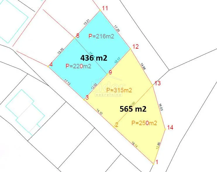 gornji karin građevinsko zemljište 565m2 - slika 9