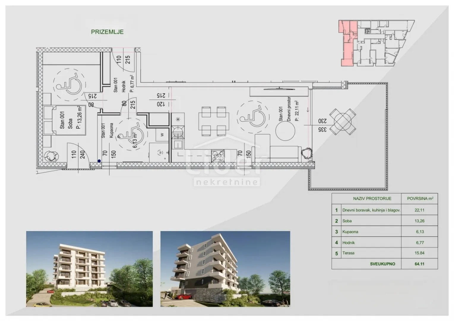 zamet -stan u novogradnji s pogledom na more - slika 3